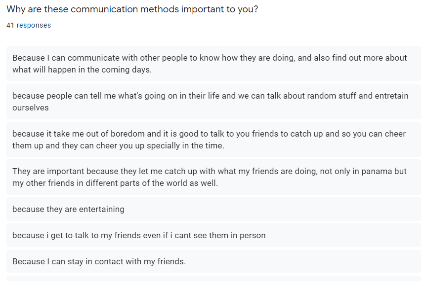 Survey answers: why these communication methods matter to students